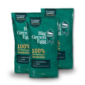 Trekull bøk og avnbøk 3 x 9 kg - Big Green Egg forfra