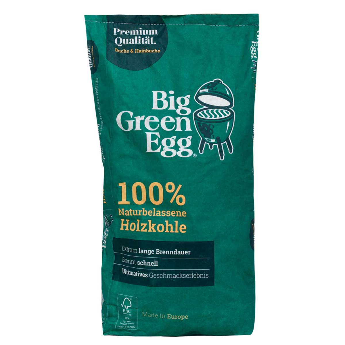 Trekull bøk og avnbøk 3 x 9 kg - Big Green Egg detalj