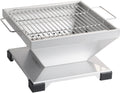 Trekull bordgrill T3 rustfritt stål 42x42 cm forfra