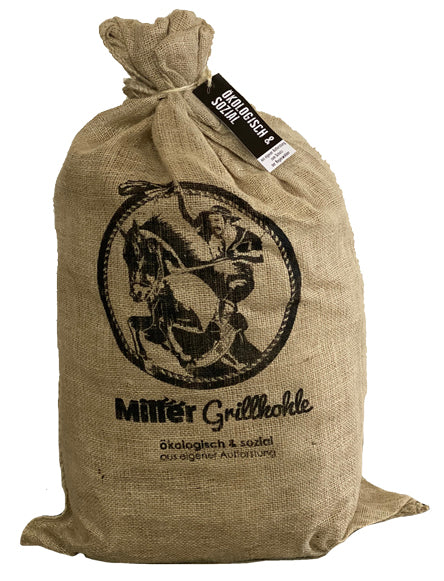 Trekull eukalyptus 10 kg 50-140 mm for keramisk grill - Miller forfra