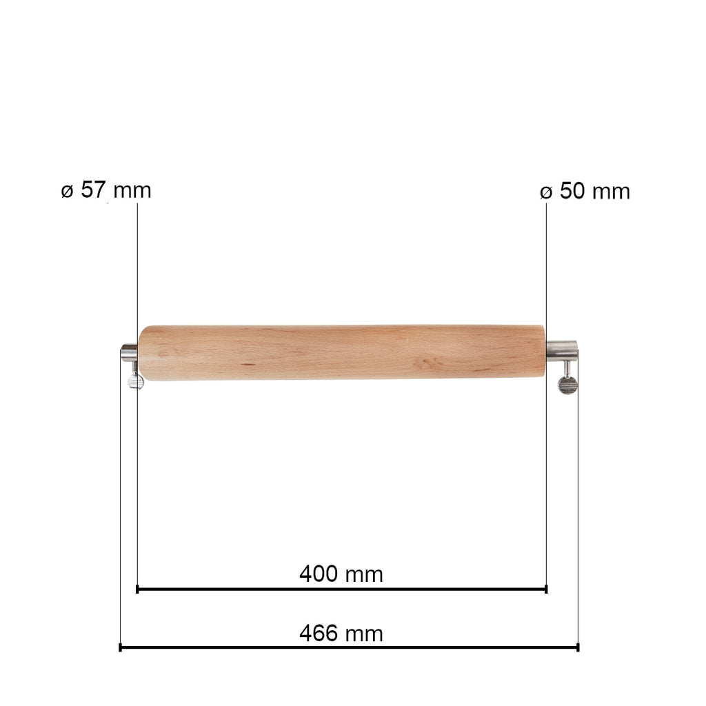Montert Trelegg for spittkake 40 cm for dreiespidd maks ø 12 mm - SANTOS på grillspidd