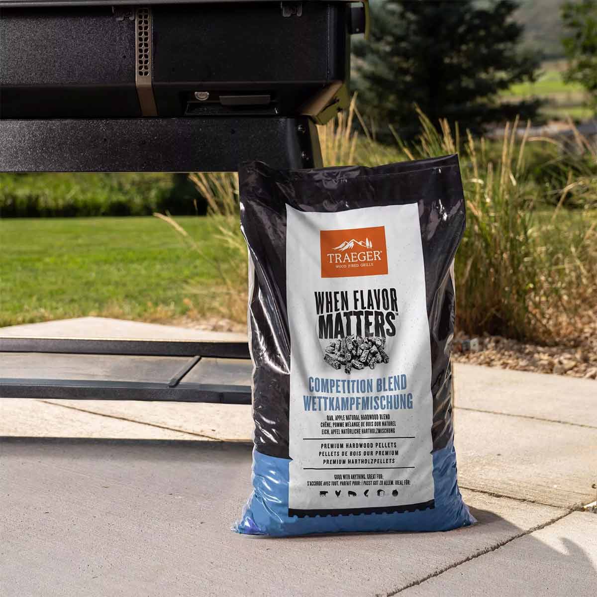 Trepellets Competition Blend 9 kg FSC - Traeger bakside