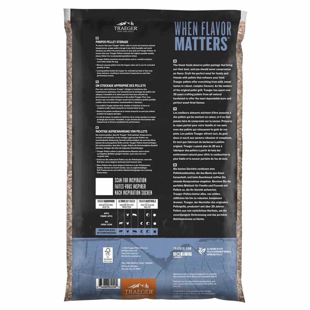 Detaljbilde av Trepellets Competition Blend 9 kg FSC - Traeger