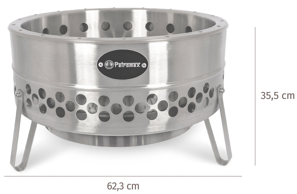 Tyropit bålpanne rustfritt stål 57,5 cm bakside