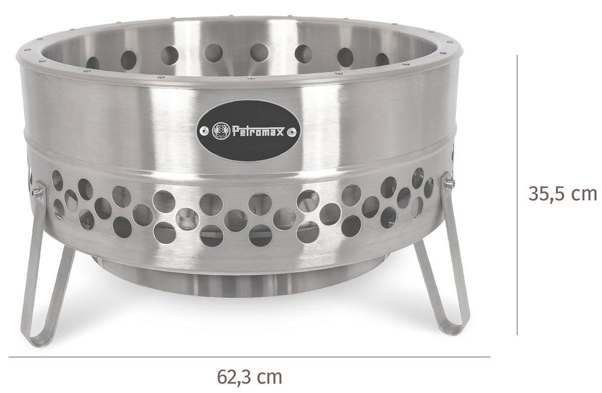 Tyropit bålpanne rustfritt stål 57,5 cm bakside