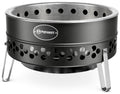 Tyropit bålpanne Black Edition rustfritt stål 57,5 cm forfra