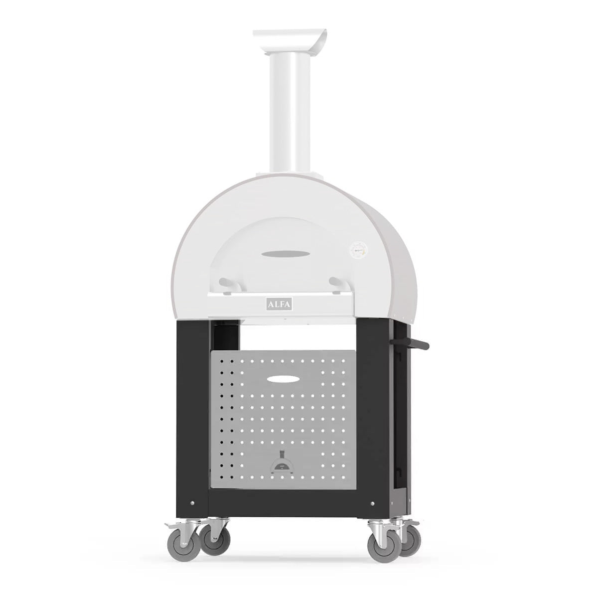 Understell for pizzaovn 5 Minuti Linea Classico svart Alfa Forni forfra