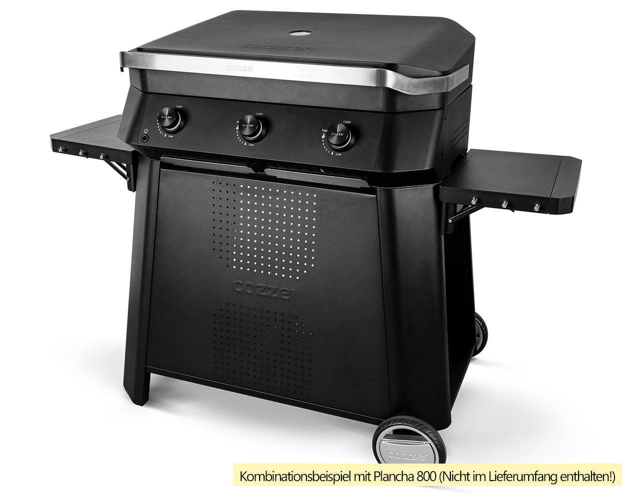 Undervogn for Plancha 800 stål - Cozze detalj av grillkroker på sidehylle