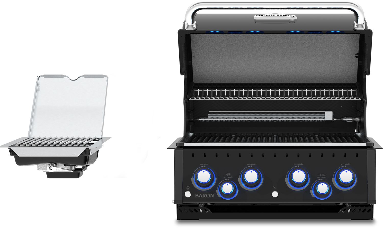 Utekjøkken Baron 490 IR Shadow MOK med sidebrenner - Broil King