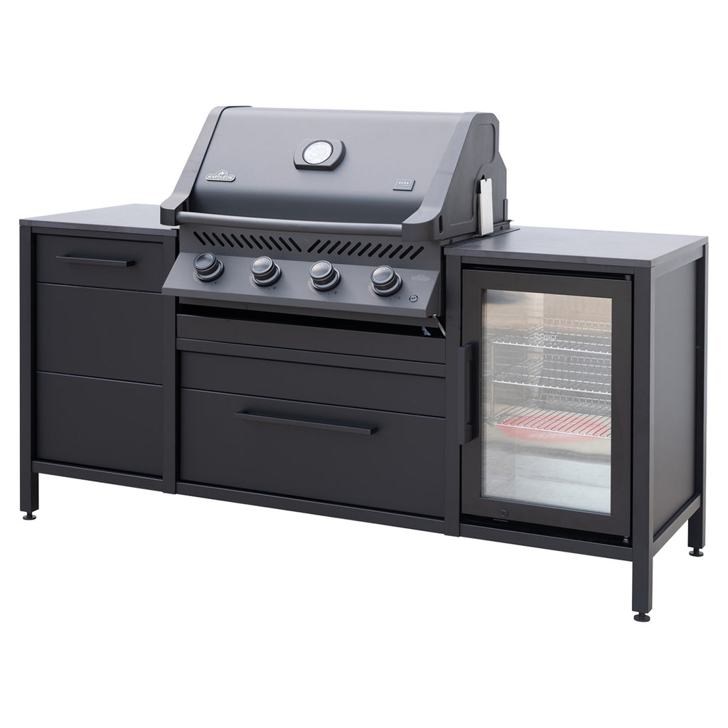 Detaljbilde av Utekjøkken BBQ Block Shadow med Napoleon Prestige 500