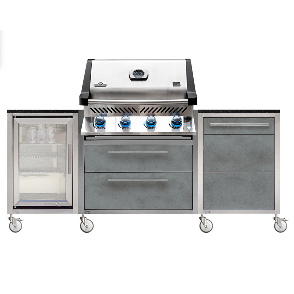 Utekjokken BBQ Smoke med Napoleon Prestige 500 forfra