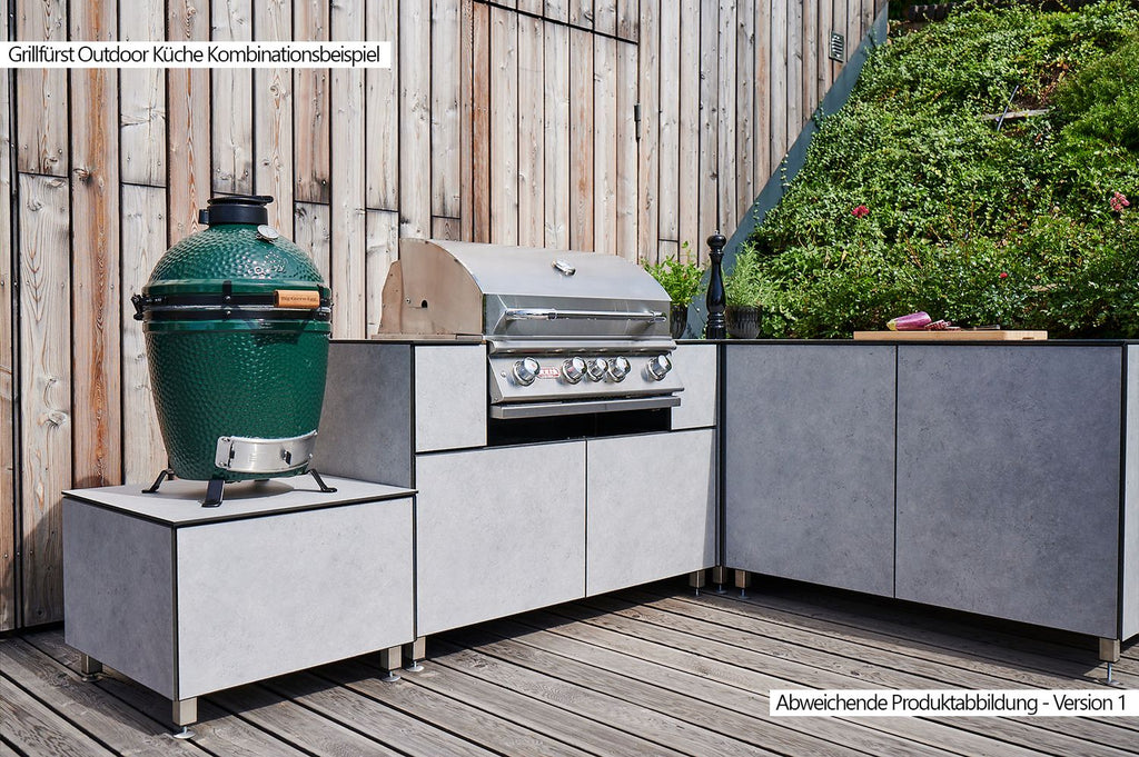 Montert Utekjøkken grillskap modul OKG130 med innebygd grill