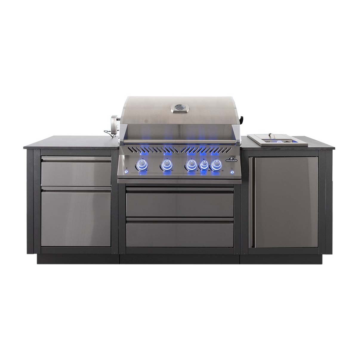 Detalj av grillrist i Utekjøkken Oasis Compact 105 med innebygd grill BIG32