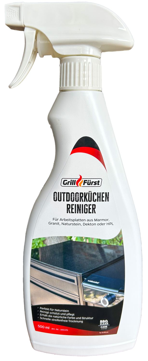 Utekjøkken rengjøring for naturstein og HPL 500 ml forfra