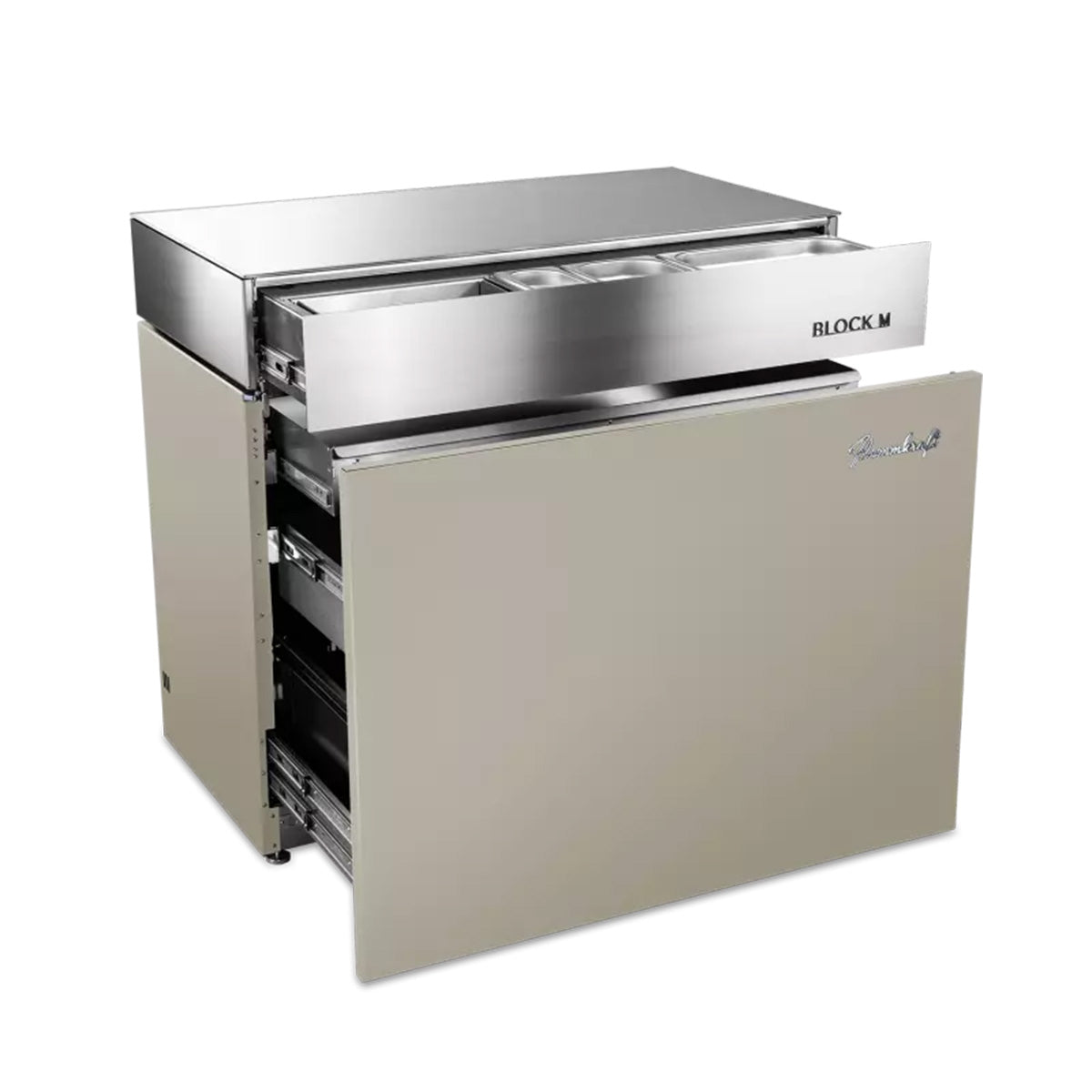 Detalj av Utekjøkkenmodul Block M Gen. 5 Taupe - Flammkraft