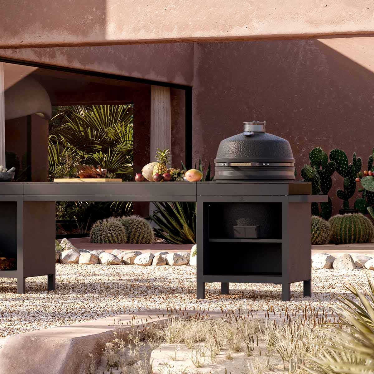 Utekjøkkenmodul Pro Connect Black BSTRD Pro Graphite - OFYR bakside