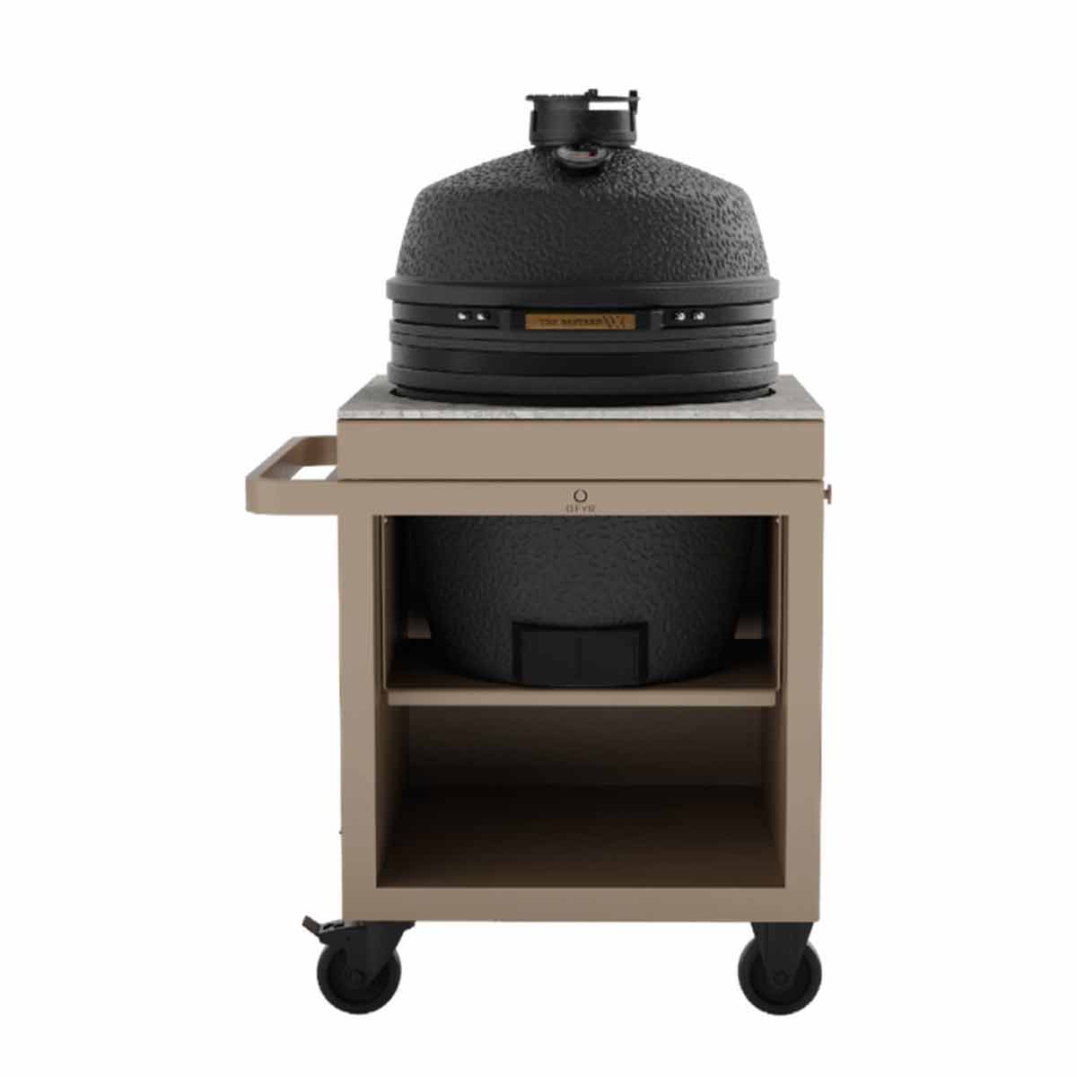 Detalj av Utekjøkkenmodul Pro Connect Taupe BSTRD Pro Graphite arbeidsflate