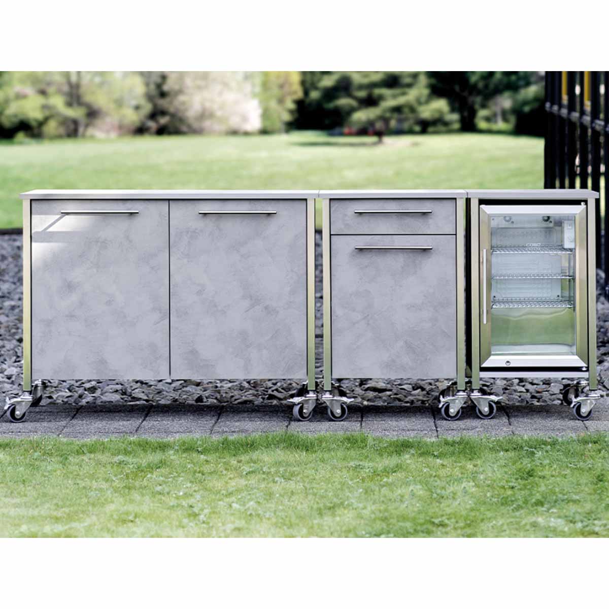 Utekjøleskap Barbecue Cooler 63L høyreslående - CASO bakside