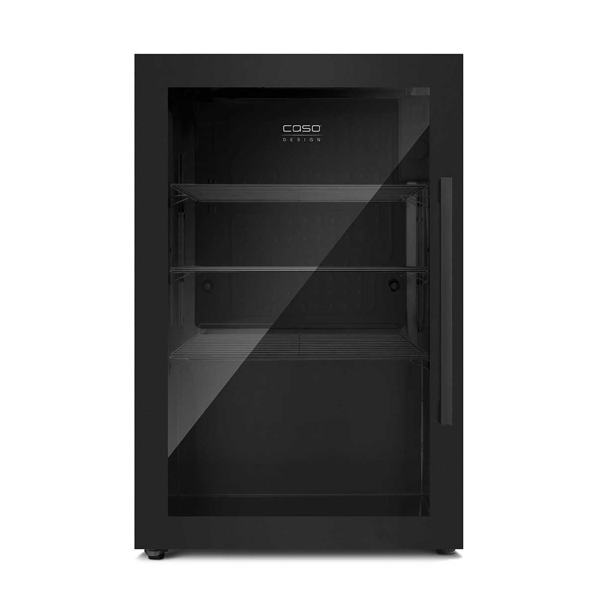 Utekjøleskap BBQ Cooler Black S 63 liter venstreheng - CASO forfra