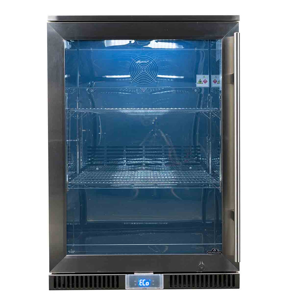 Utekjøleskap med venstreslått dør - Napoleon sett bakfra