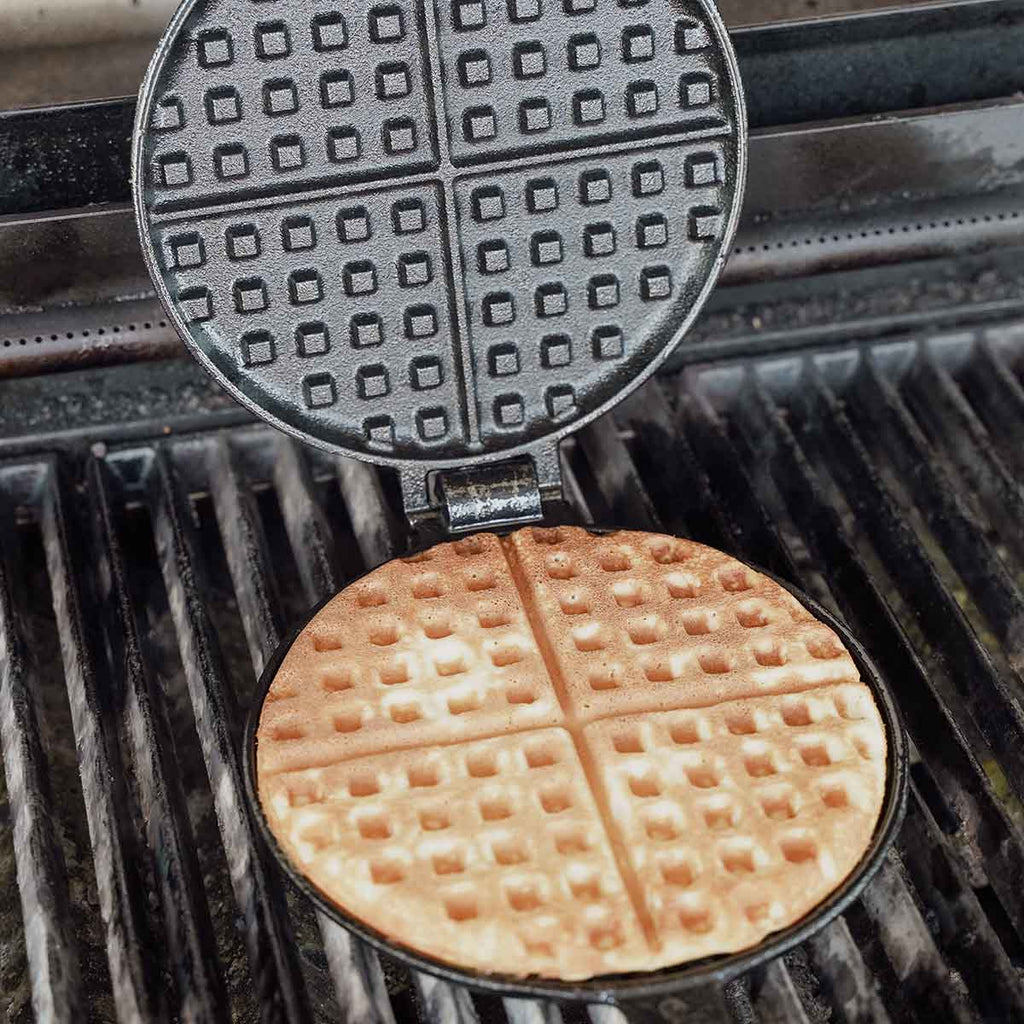Detalj av Vaffeljern støpejern 16,5 cm - SANTOS