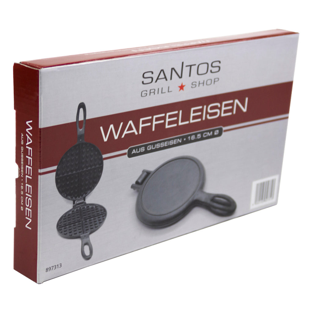 Pakkeinnhold Vaffeljern støpejern 16,5 cm - SANTOS