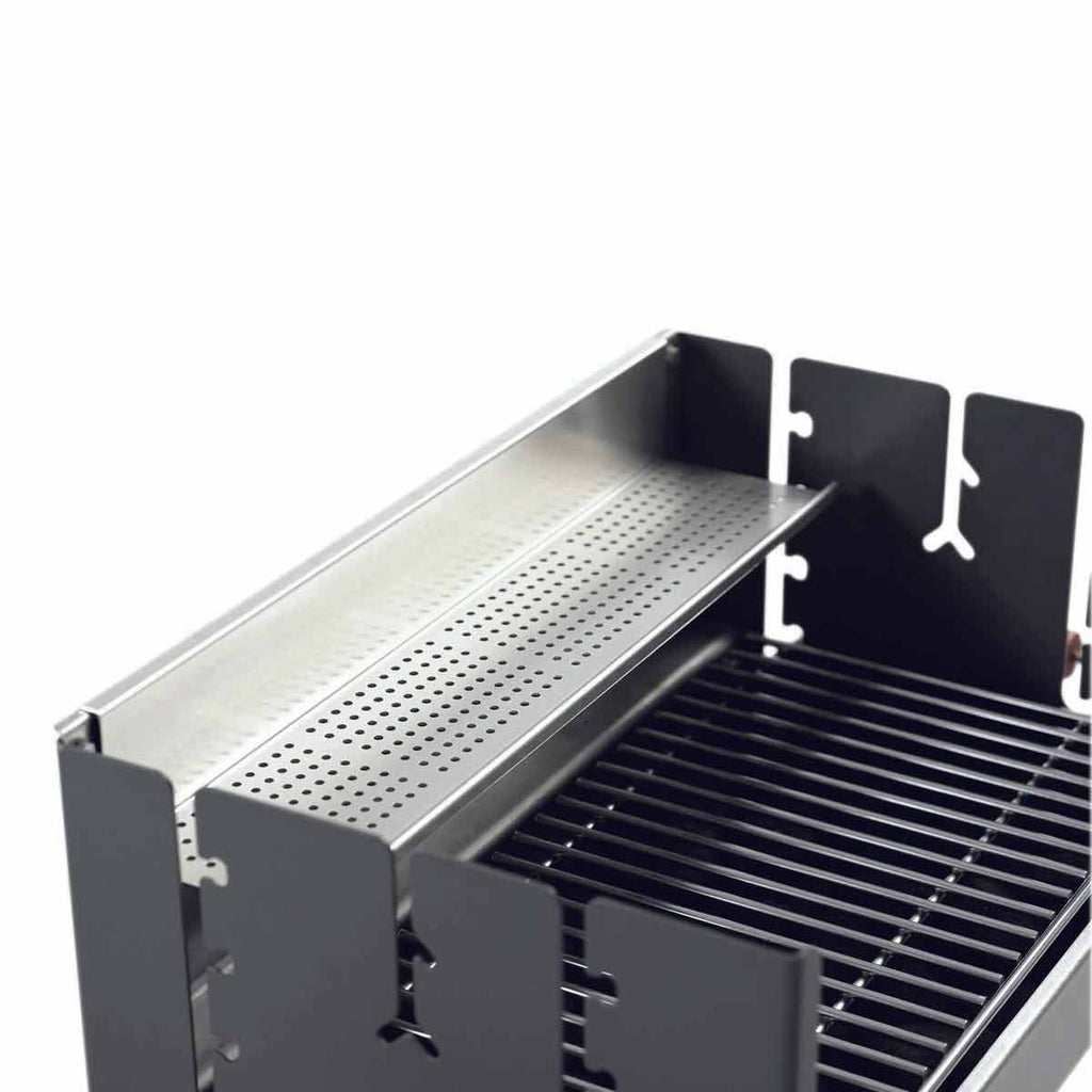 Nærbilde av feste på varmerist for kullgrill aluminium - Martinsen