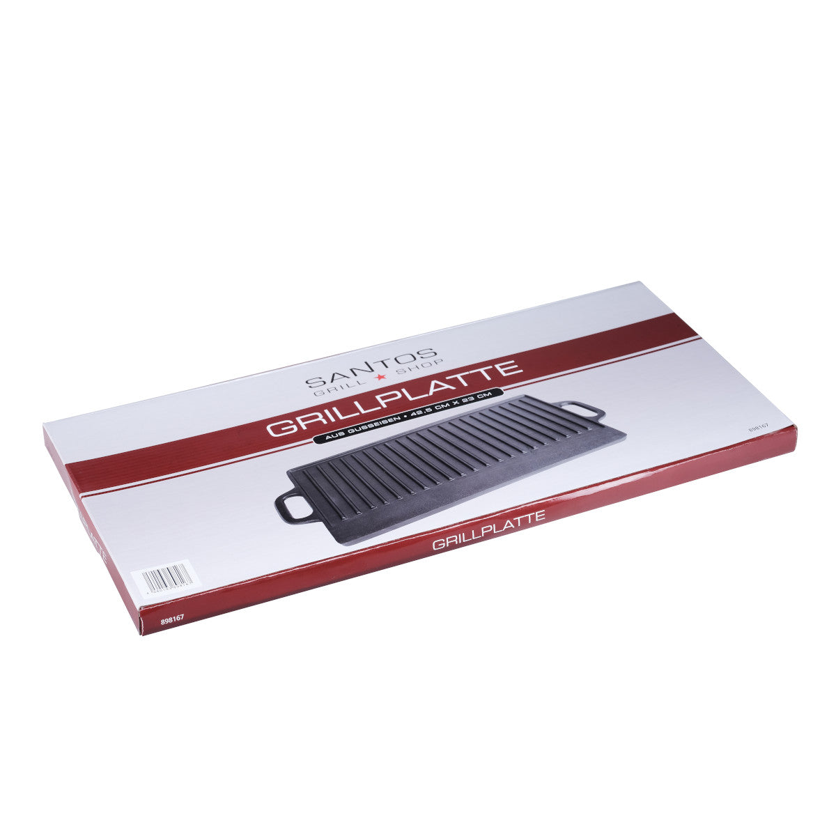 Bruk av vendbar grillplate støpejern 42,5 x 23 cm - SANTOS på grill