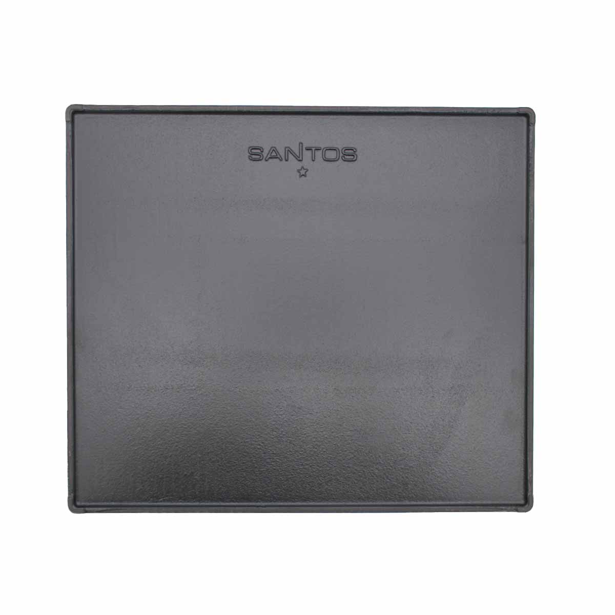 Vendbar grillplate støpejern 43x37,5 cm S-Serie - SANTOS detalj varmefordeling