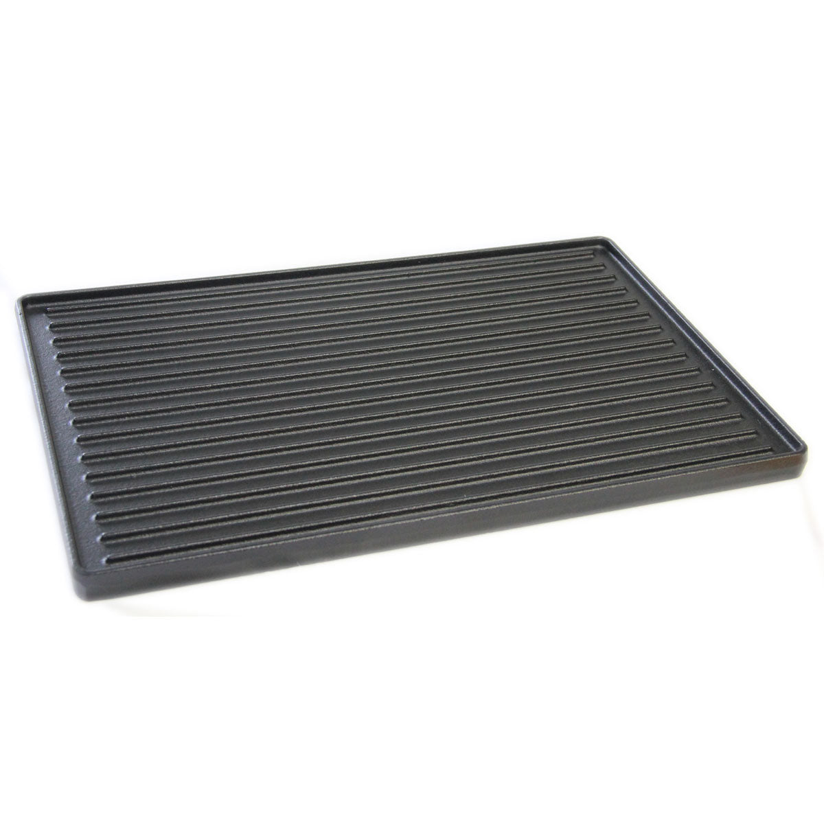 Nærbilde av overflaten på Vendbar grillplate støpejern 48x33,5 cm for Genesis II - SANTOS