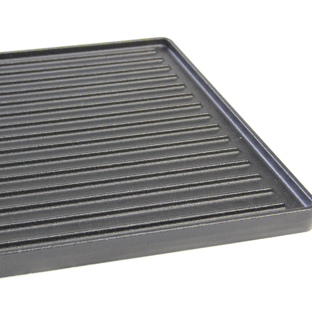 Vendbar grillplate støpejern 48x33,5 cm for Genesis II - SANTOS med glatt side