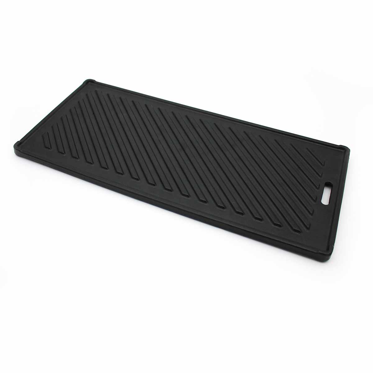Vendbar grillplate støpejern for SANTOS S-Serie forfra