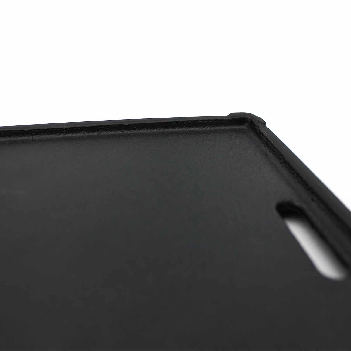Vendbar grillplate støpejern for SANTOS S-Serie montert på grill