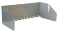 Vindskjerm for Baikal kullgrill 30x60 cm rustfritt stål sett forfra