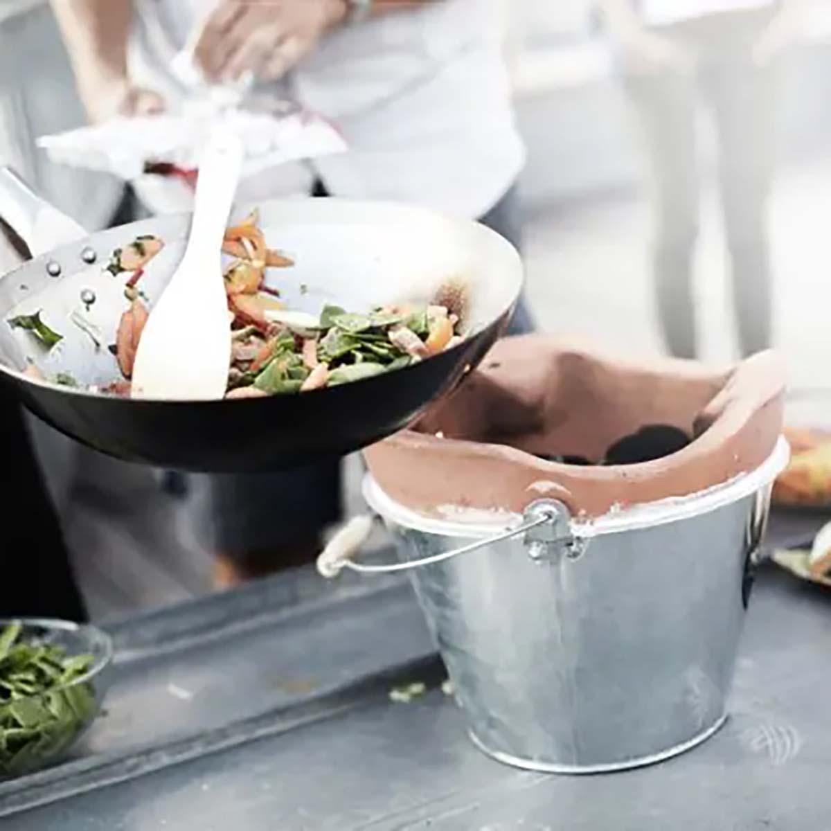 Montert What a Wok Silver sett