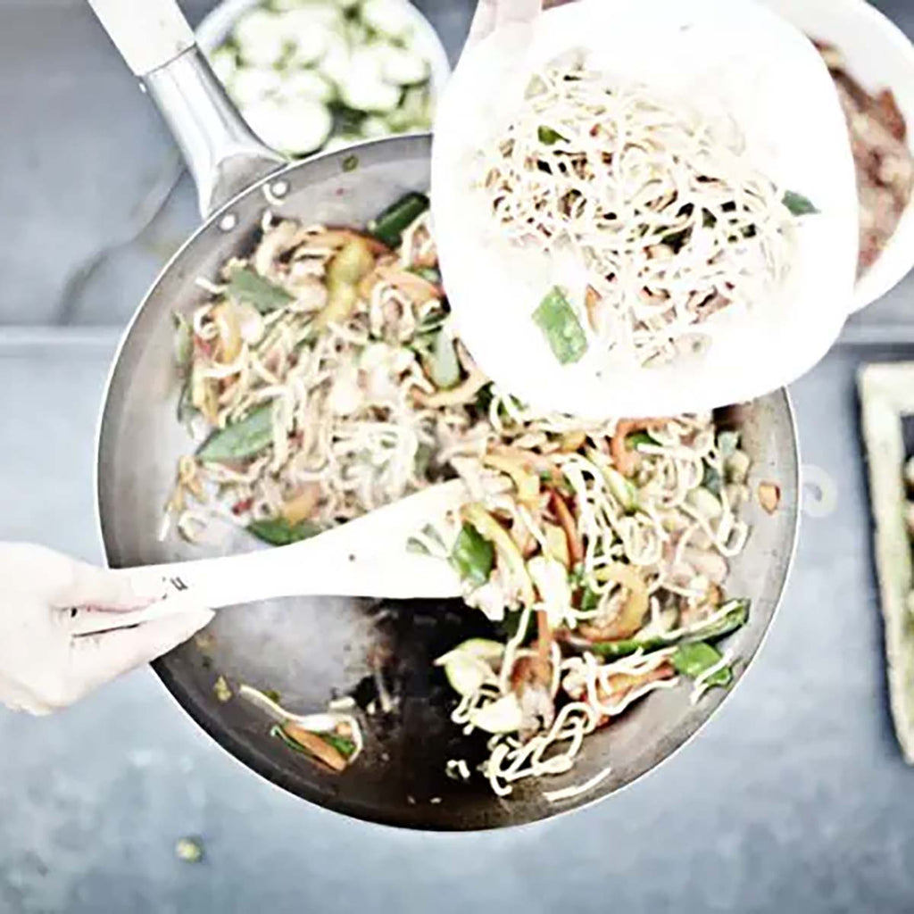 Nærbilde av What a Wok Silver sett