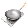 Wok 33 cm håndhamret karbonstål Block D forfra