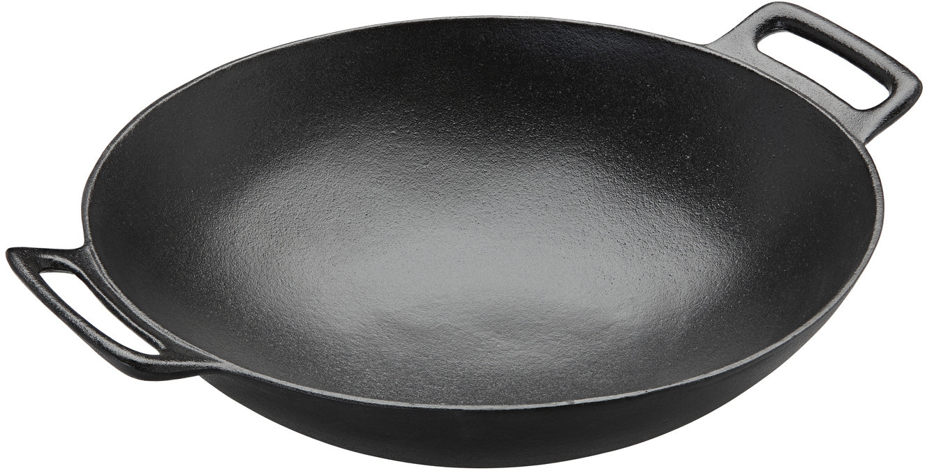 Wok PRO støpejern emaljert 36 cm for Vario grillrist - Rösle forfra
