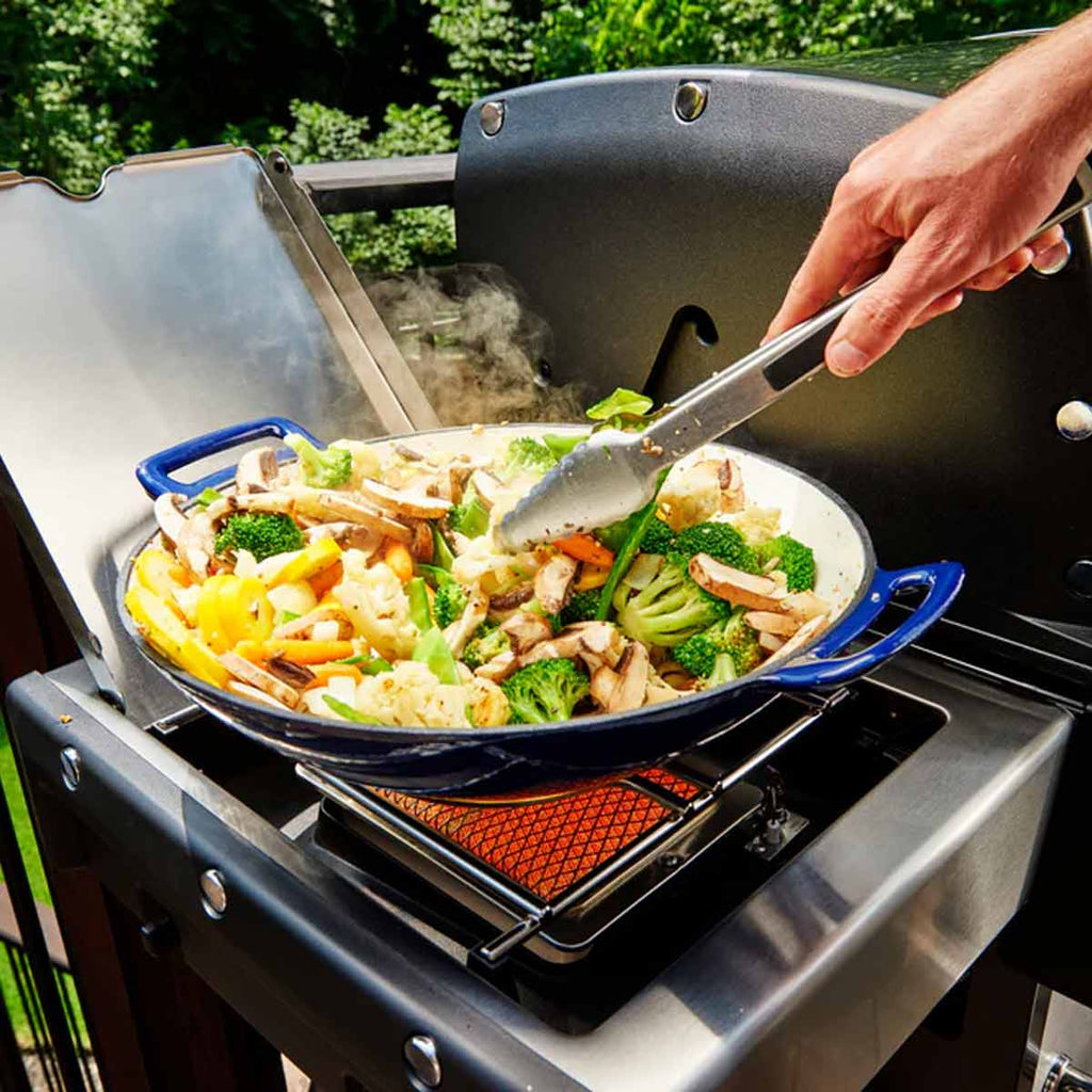 Wok-ring rustfritt stål for sidebrenner Broil King bakside