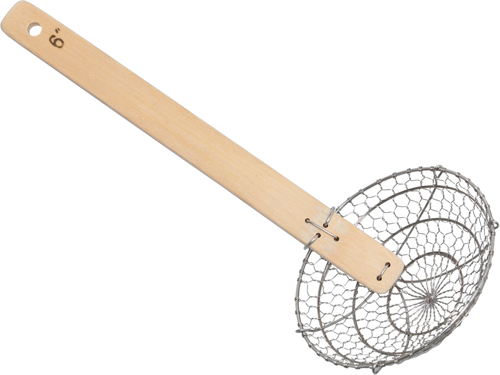 Wok-sett karbonstål Ø 35 cm med tilbehør nærbilde av håndtak