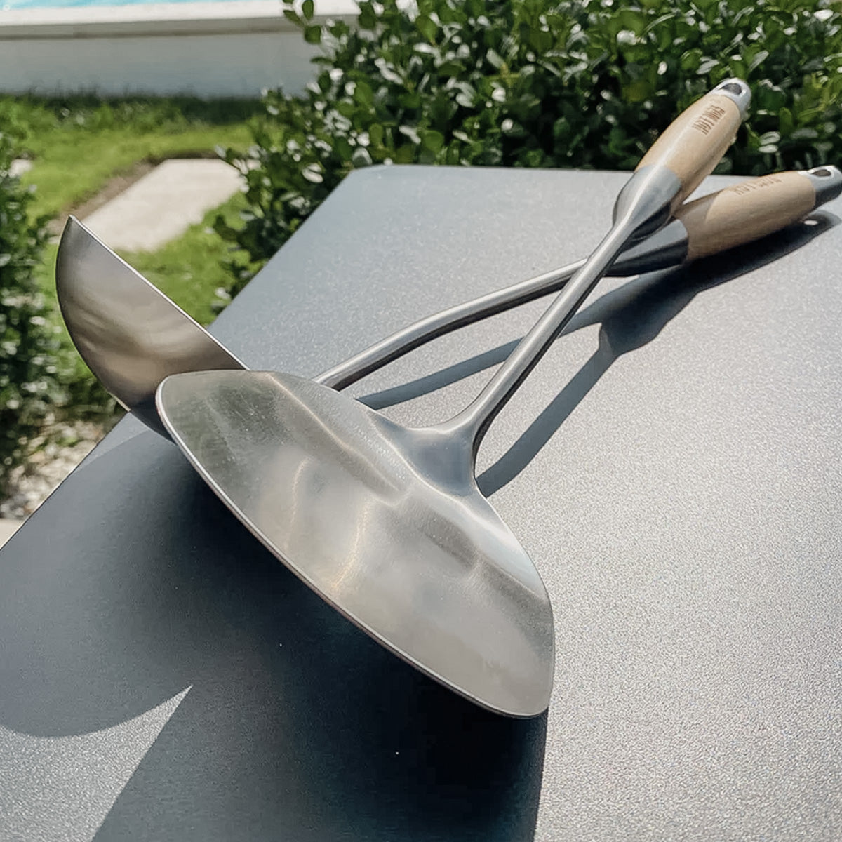 Wok-skje med bambushåndtak - Hot Wok bakside