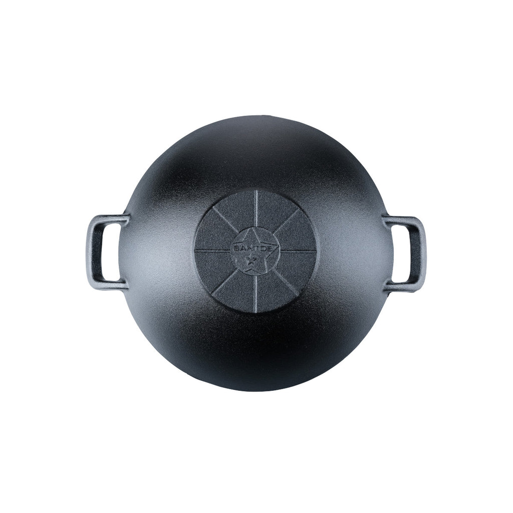 Wok støpejern 32 cm - SANTOS detalj