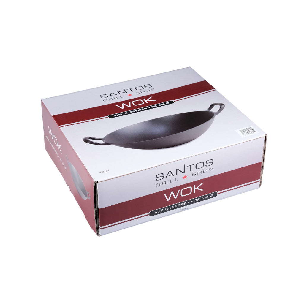 Wok støpejern Ø 32 cm - SANTOS på Weber GBS grill