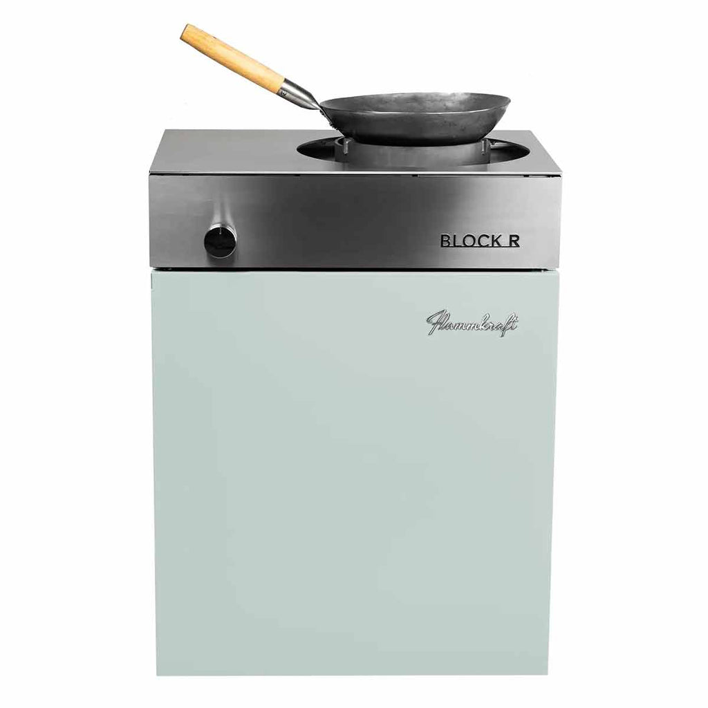 Wokbrenner Block R Gen. 5 mint rustfritt stål bakside