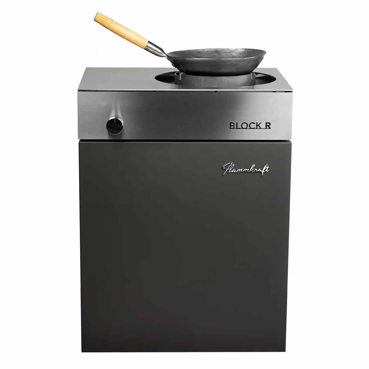 Wokbrenner Block R Gen. 5 gass 17 kW mørk grå bakside