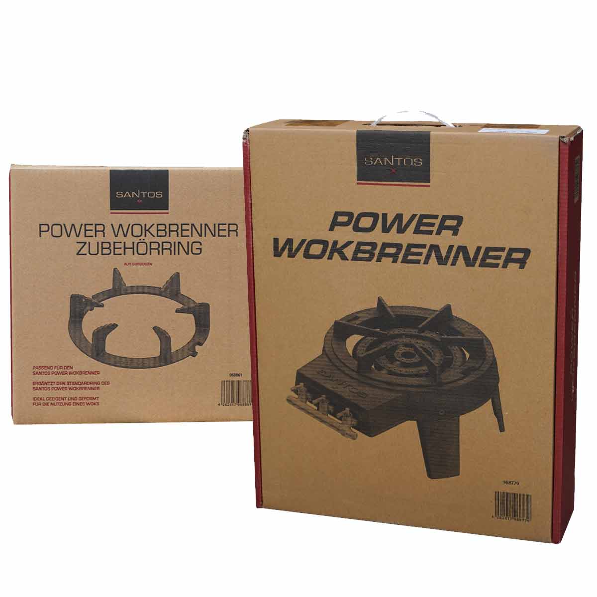 Wokbrenner komplettsett med wok og tilbehør 11 kW - SANTOS