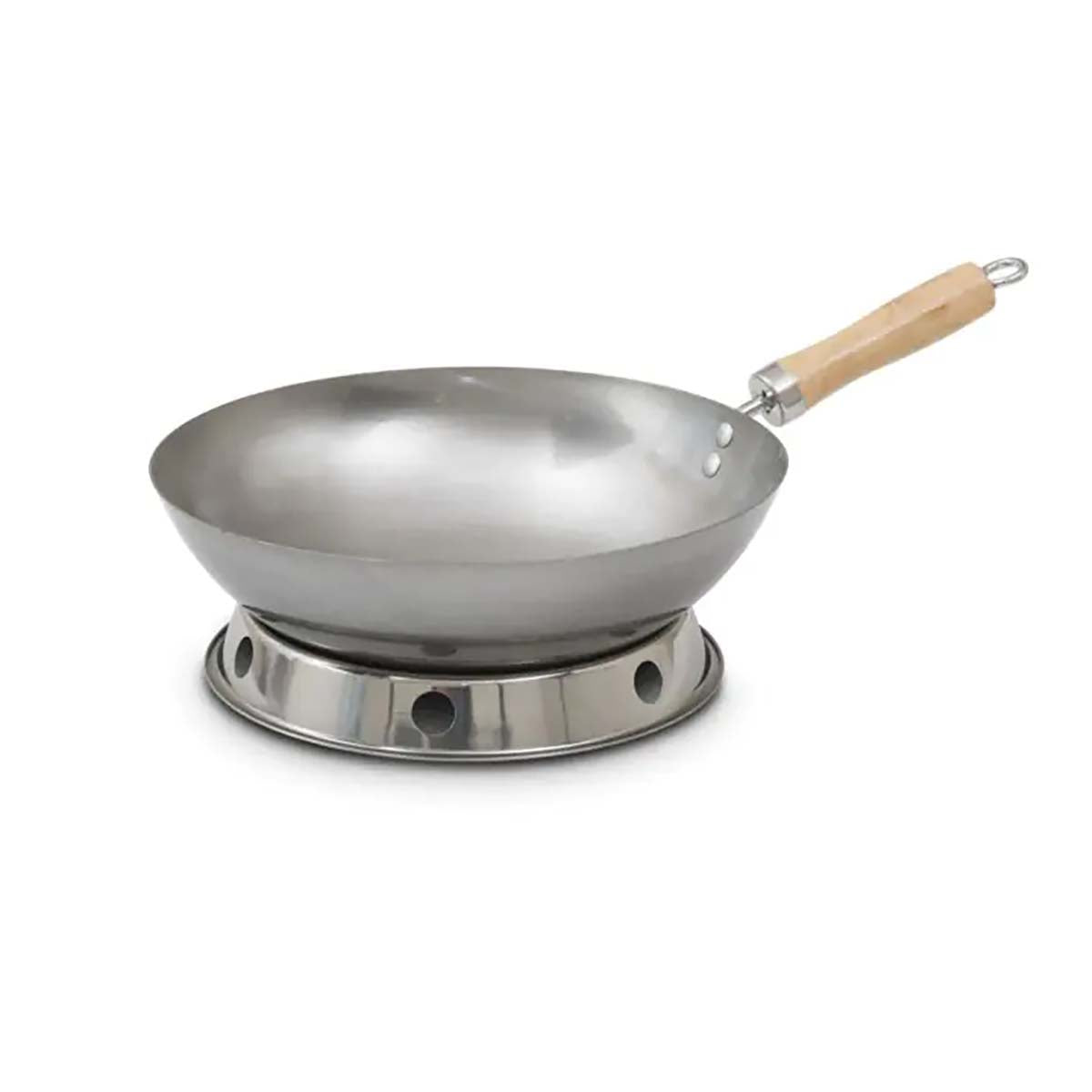 Wokring i rustfritt stål for wok - Hot Wok forfra