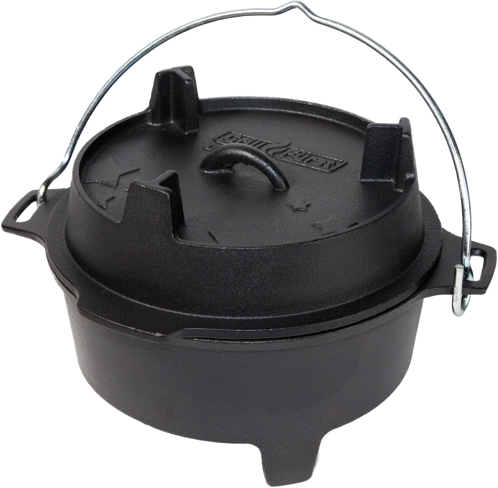 Montert XXL dutch oven sett støpejern DO9+DO4 med panne 30 cm