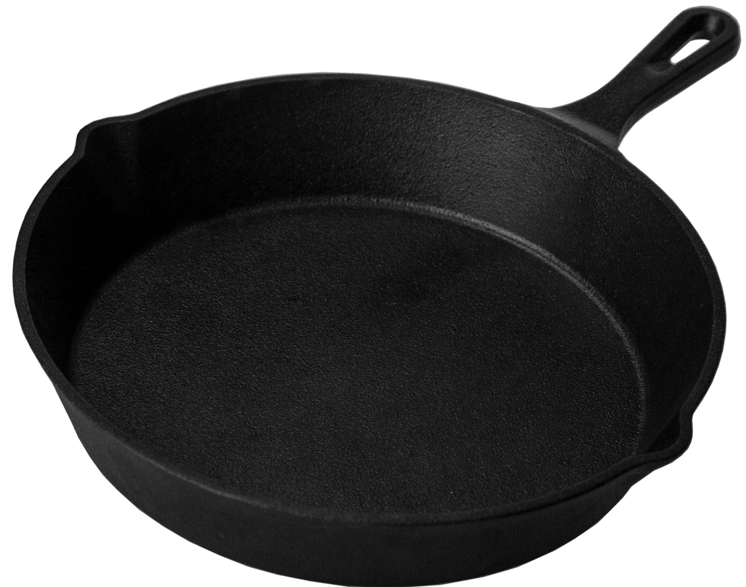 Nærbilde av håndtak på gryte i XXL dutch oven startsett støpejern 2x gryte 2x panne
